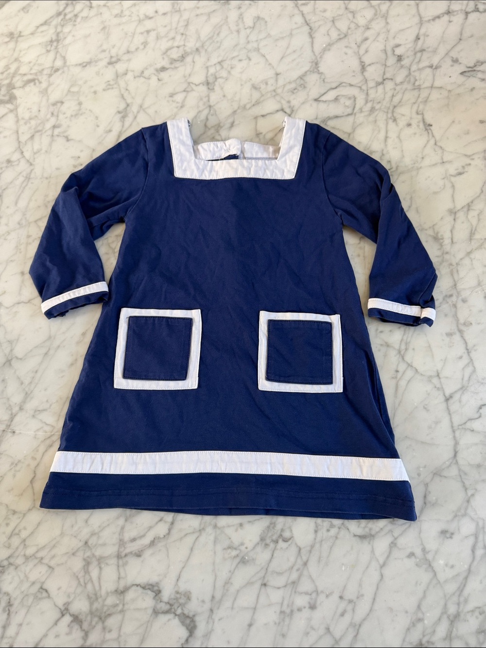 Smockingbird Blue Sailor Pocket Dress Size 24 Mo